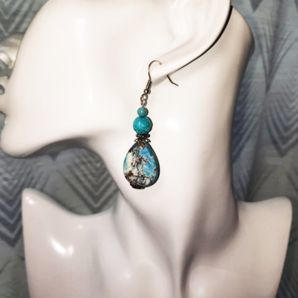 Blue stone Earrings